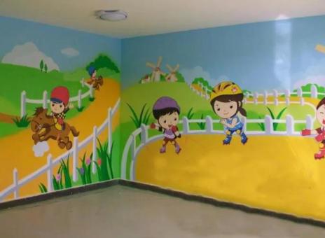 南涧幼儿园墙体彩绘制作流程及注意事项