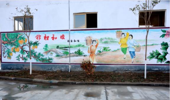 南涧乡镇文化墙 乡风文明焕发新活力