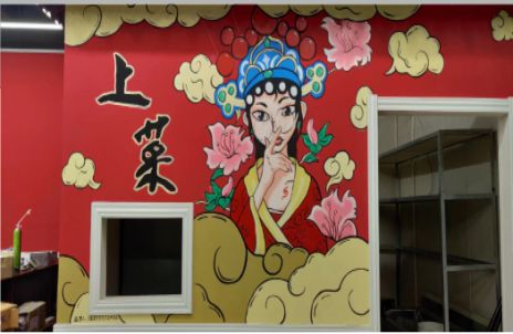 南涧墙体彩绘的发展和应用