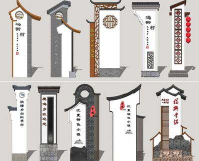 南涧美丽乡村标识标牌有哪些分类？